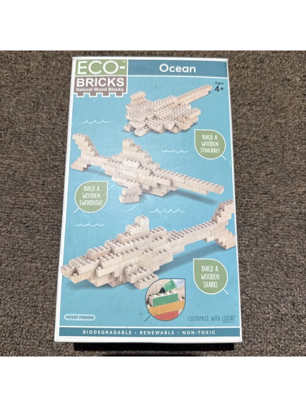Eco Bricks Ocean Biodegradable Renewable Non Toxic Wooden